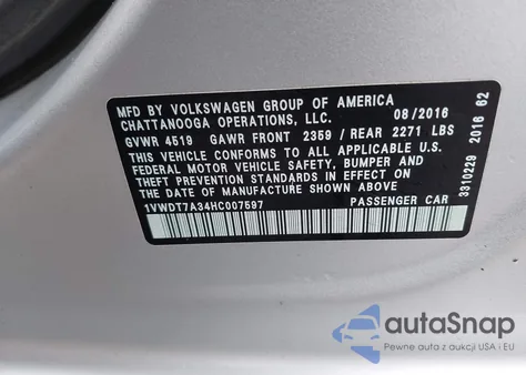 1VWDT7A34HC007597